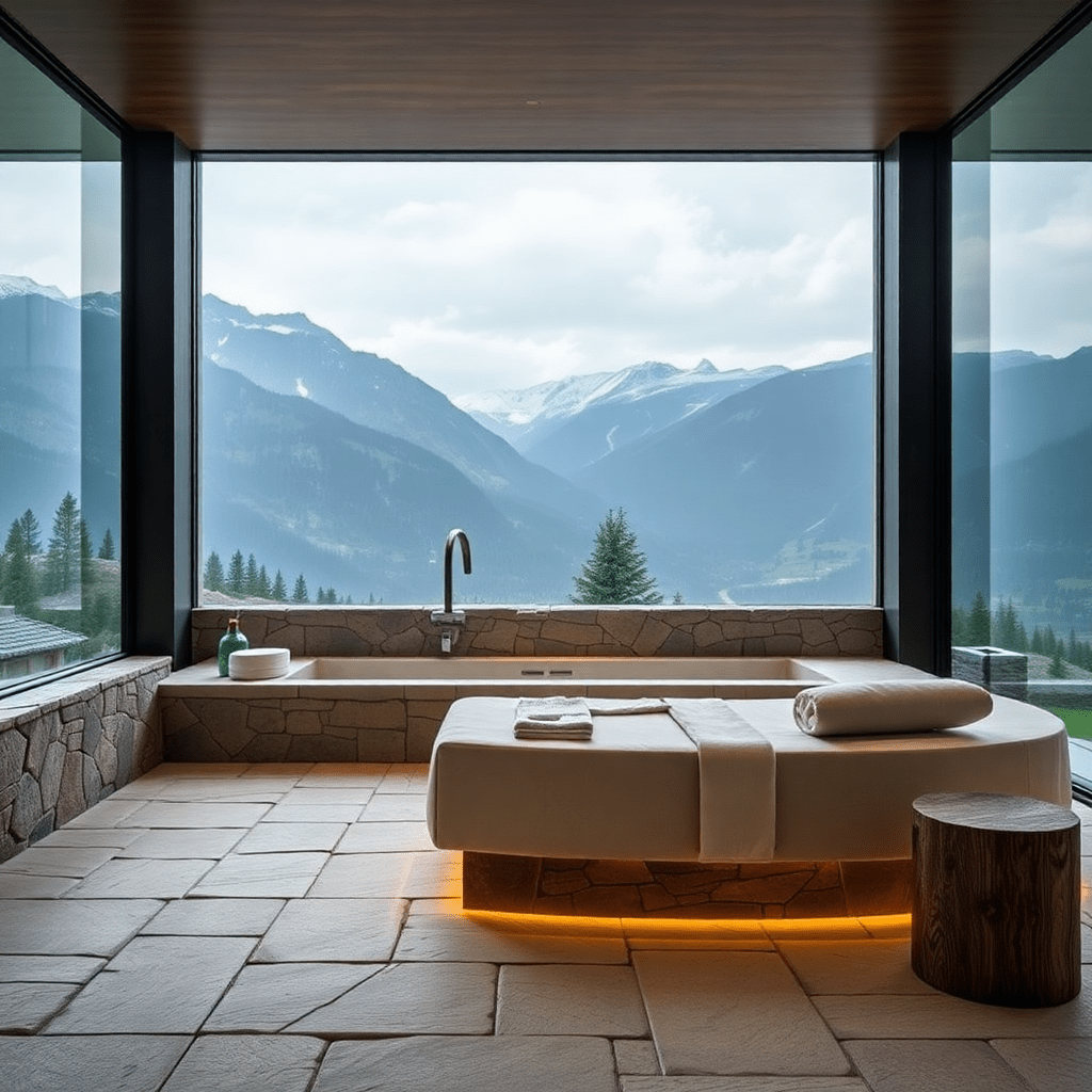 Adler Lodge Ritten spa relaxation area mountain stone design luxury wellness